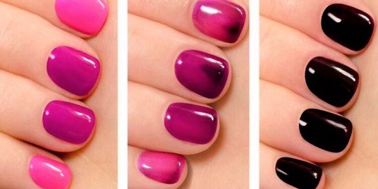 Manicura que cambia de color